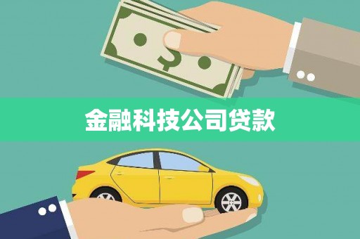 宿松金融科技公司贷款