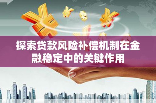 宿松探索贷款风险补偿机制在金融稳定中的关键作用