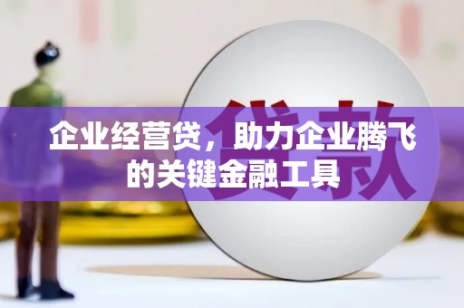 宿松企业经营贷，助力企业腾飞的关键金融工具