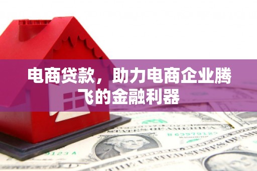 宿松电商贷款，助力电商企业腾飞的金融利器
