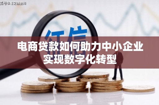 宿松电商贷款如何助力中小企业实现数字化转型