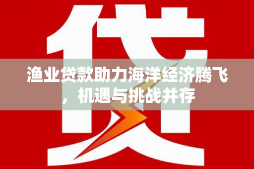 宿松渔业贷款助力海洋经济腾飞，机遇与挑战并存