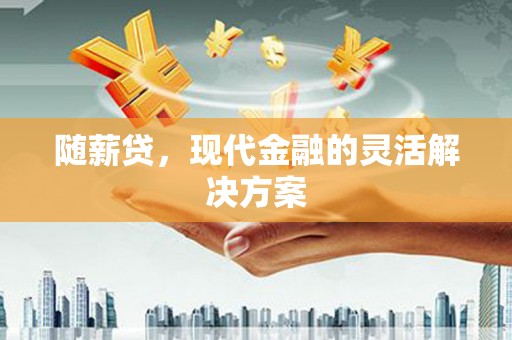 宿松随薪贷，现代金融的灵活解决方案