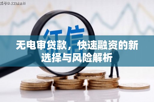 宿松无电审贷款，快速融资的新选择与风险解析