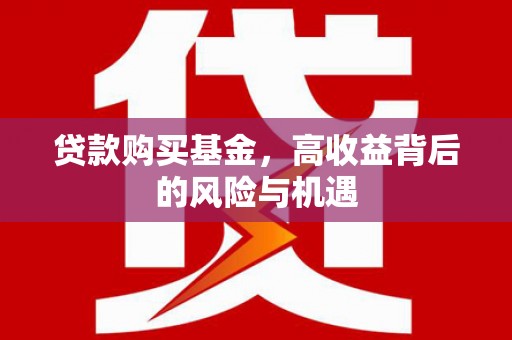 宿松贷款购买基金，高收益背后的风险与机遇