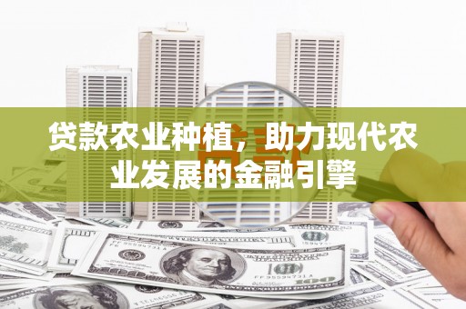 宿松贷款农业种植，助力现代农业发展的金融引擎