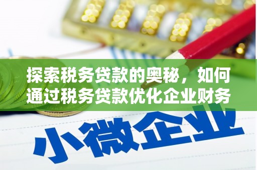 宿松探索税务贷款的奥秘，如何通过税务贷款优化企业财务