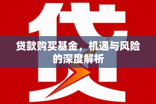 宿松贷款购买基金，机遇与风险的深度解析