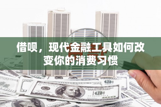 宿松借呗，现代金融工具如何改变你的消费习惯