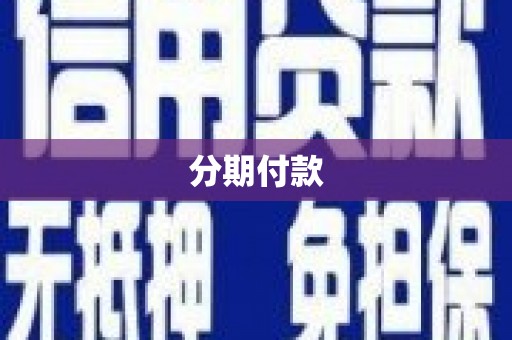 宿松分期付款