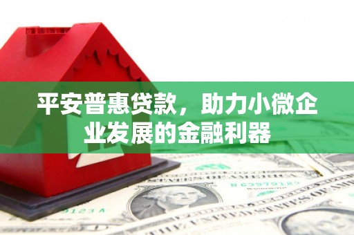 宿松平安普惠贷款，助力小微企业发展的金融利器