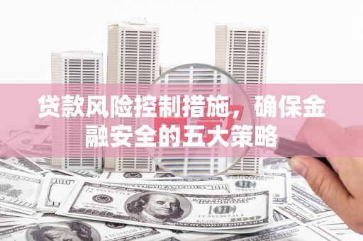 宿松贷款风险控制措施，确保金融安全的五大策略