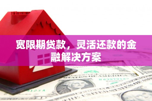 宿松宽限期贷款，灵活还款的金融解决方案
