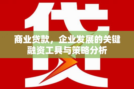 宿松商业贷款，企业发展的关键融资工具与策略分析
