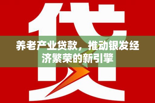 宿松养老产业贷款，推动银发经济繁荣的新引擎