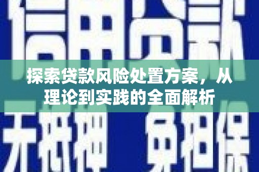 宿松探索贷款风险处置方案，从理论到实践的全面解析