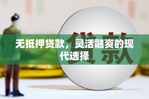 宿松无抵押贷款，灵活融资的现代选择