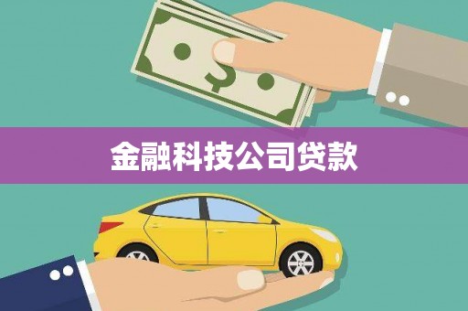宿松金融科技公司贷款