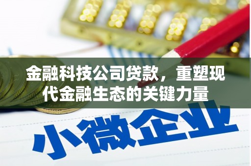 宿松金融科技公司贷款，重塑现代金融生态的关键力量