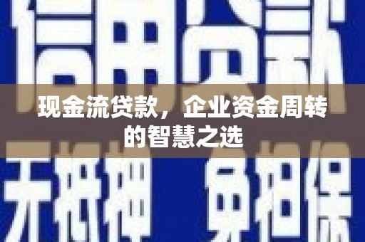 宿松现金流贷款，企业资金周转的智慧之选