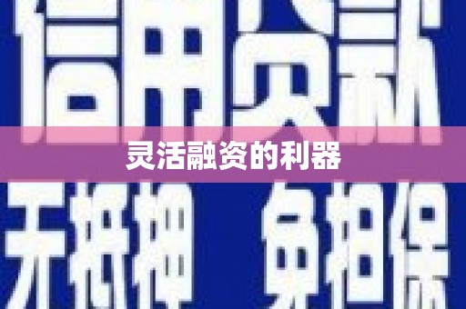 宿松灵活融资的利器