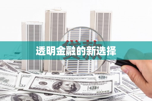 宿松透明金融的新选择